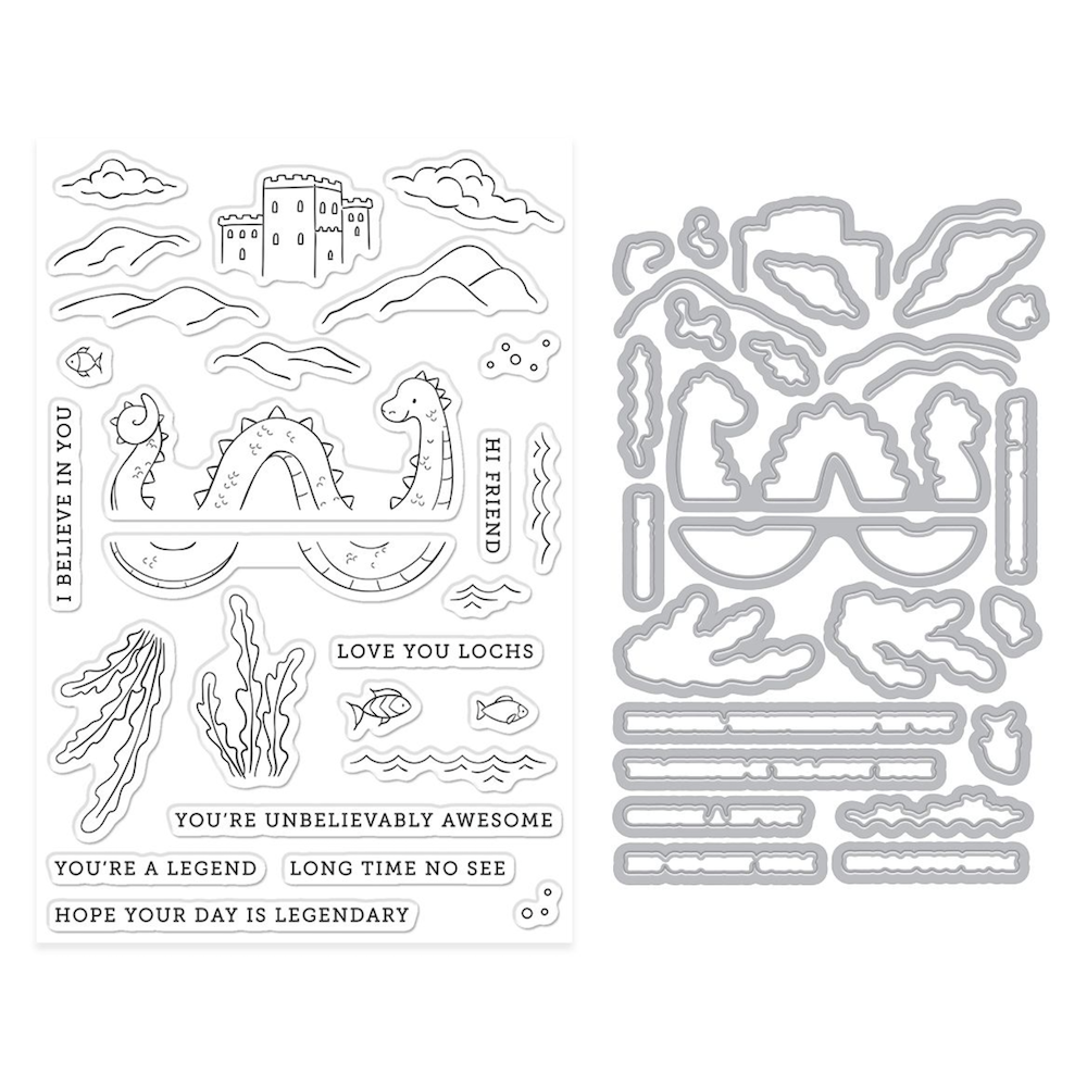 Hero Arts Unbelievably Awesome Stamp and Die Set dc348 product