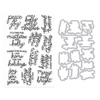 Hero Arts Very Merry Wishes Clear Stamp and Die Set dc362 product