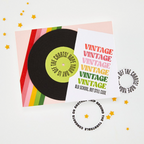 Hero Arts Vintage Vinyl Clear Stamp and Die Set dc359 vintage record