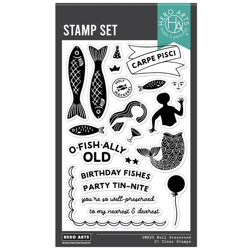 Hero Arts Well Preserved Clear Stamp Set cm835