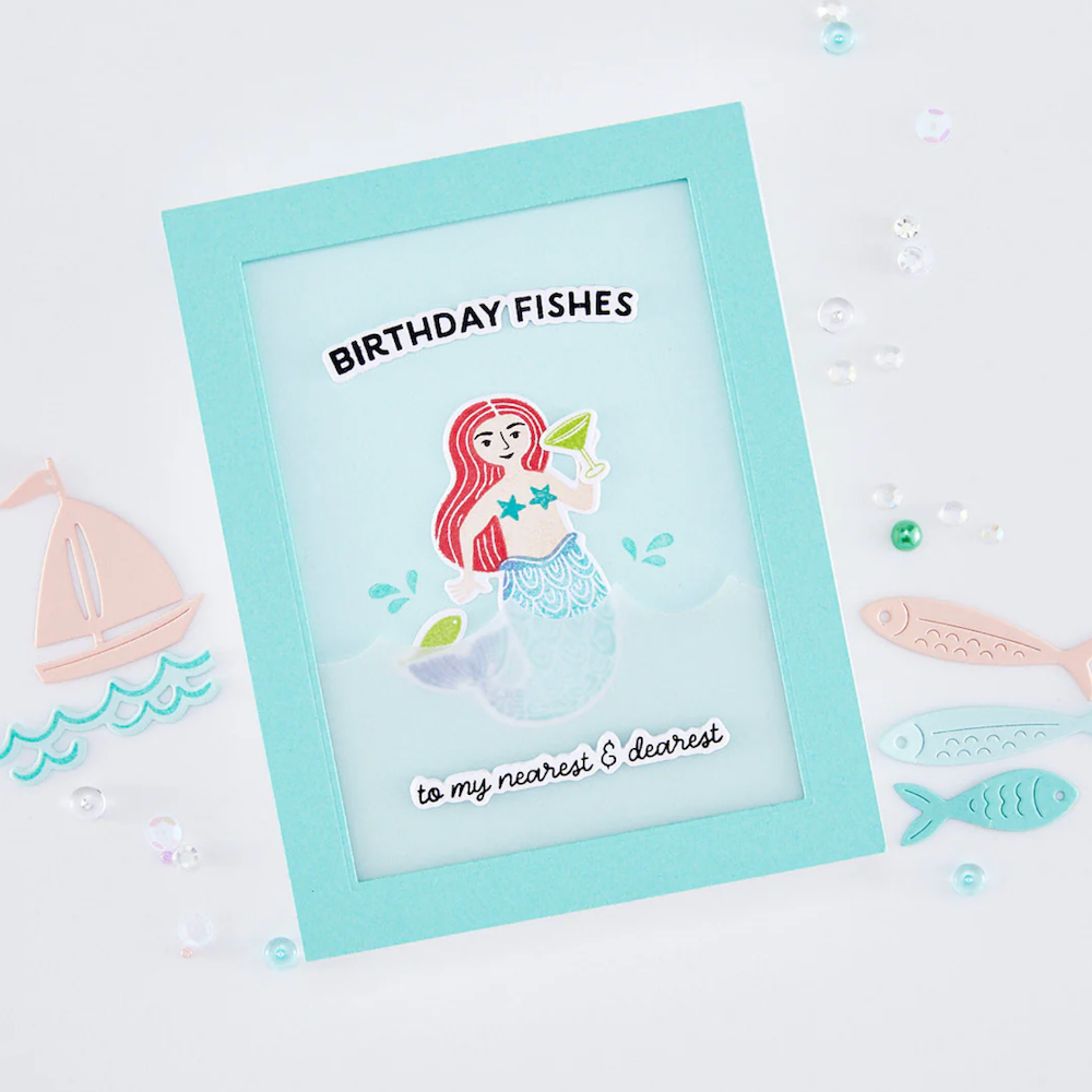 Hero Arts Well Preserved Clear Stamp Set cm835 fishes