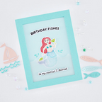 Hero Arts Well Preserved Clear Stamp and Die Set dc340 fishes