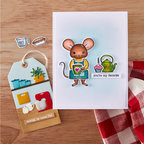 Hero Arts What's Cookin'? Clear Stamp and Die Set dc313 mouse
