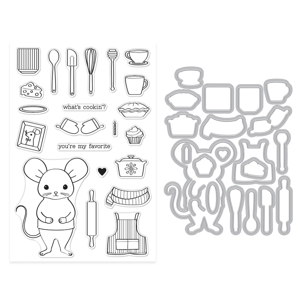 Hero Arts What's Cookin'? Clear Stamp and Die Set dc313 product