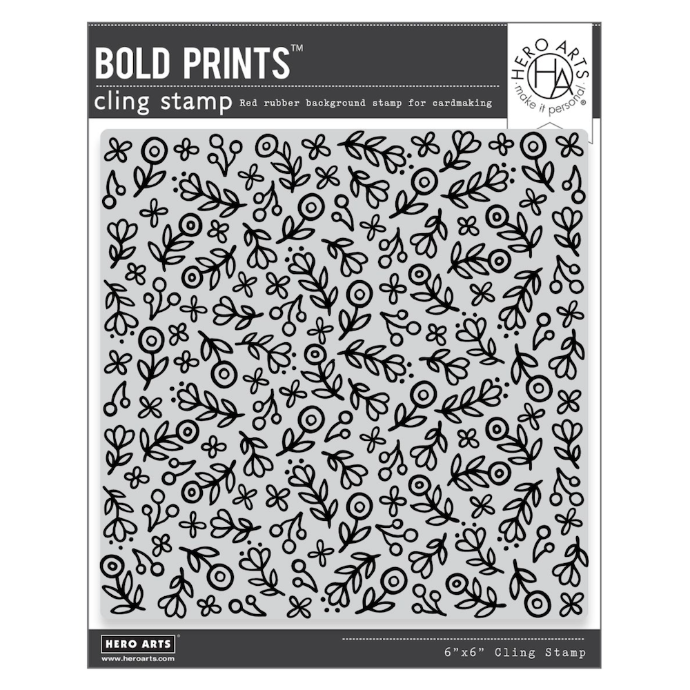 Hero Arts Whimsy Floral Cling Rubber Stamp cg945