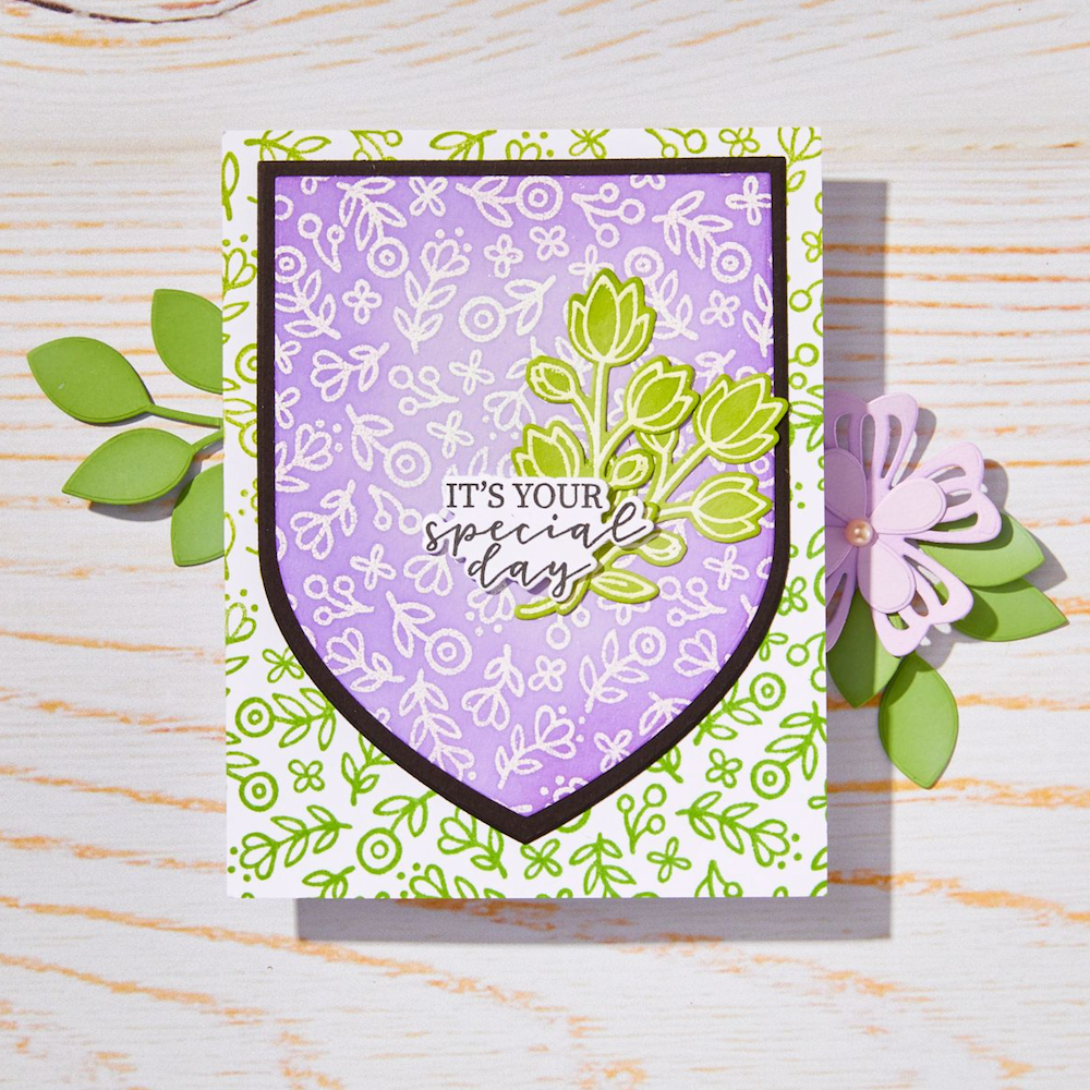 Hero Arts Whimsy Floral Cling Rubber Stamp cg945 special