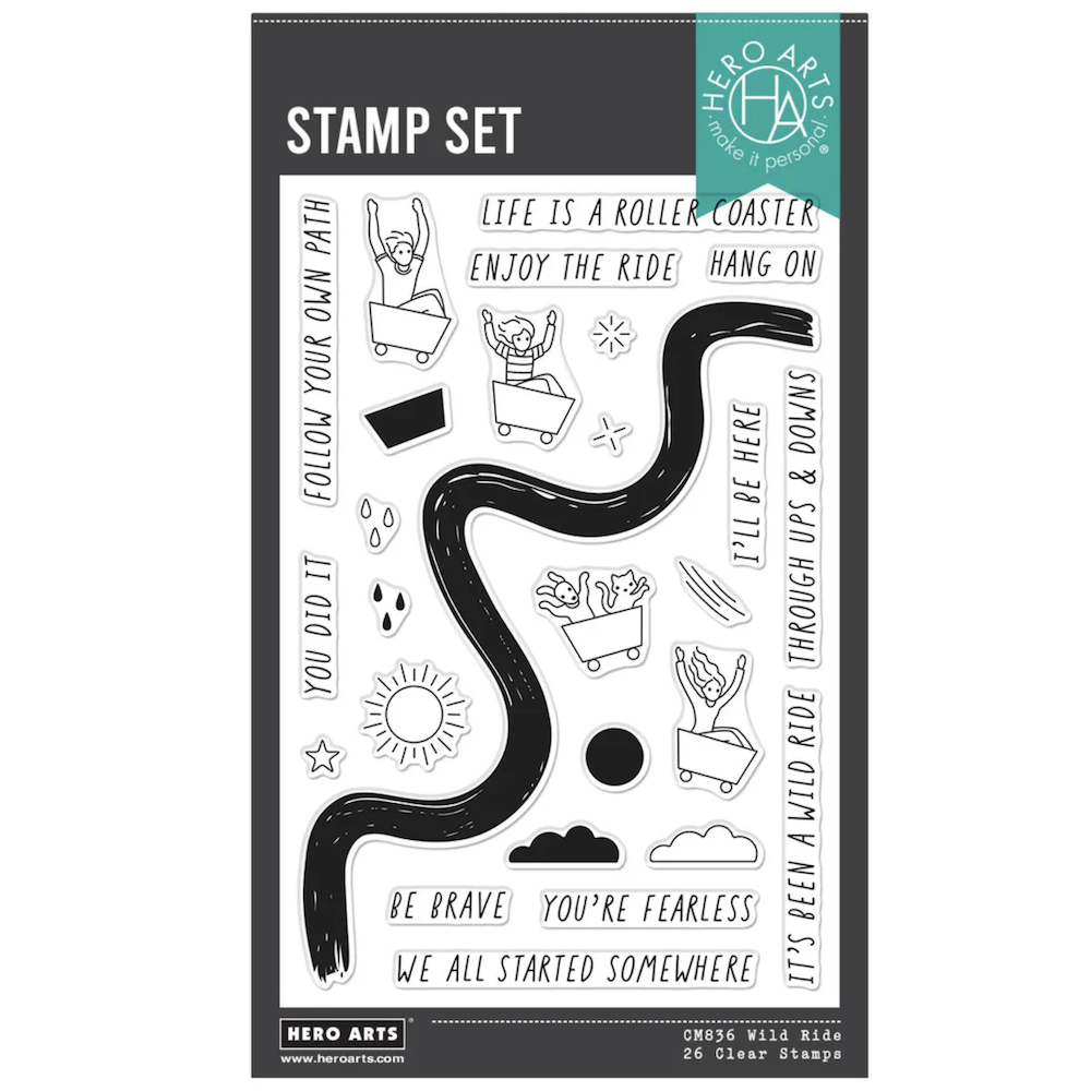 Hero Arts Wild Ride Clear Stamp Set cm836