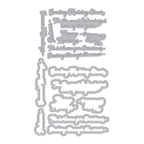 Hero Arts Winter Words Letterpress + Foil and Cut hc110 metal sentiments