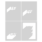 Hero Arts Yes You Can Layering Stencil Set sa319 product