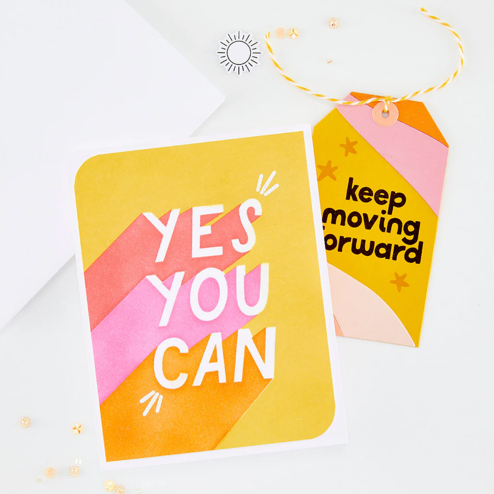 Hero Arts Yes You Can Layering Stencil Set sa319 tags