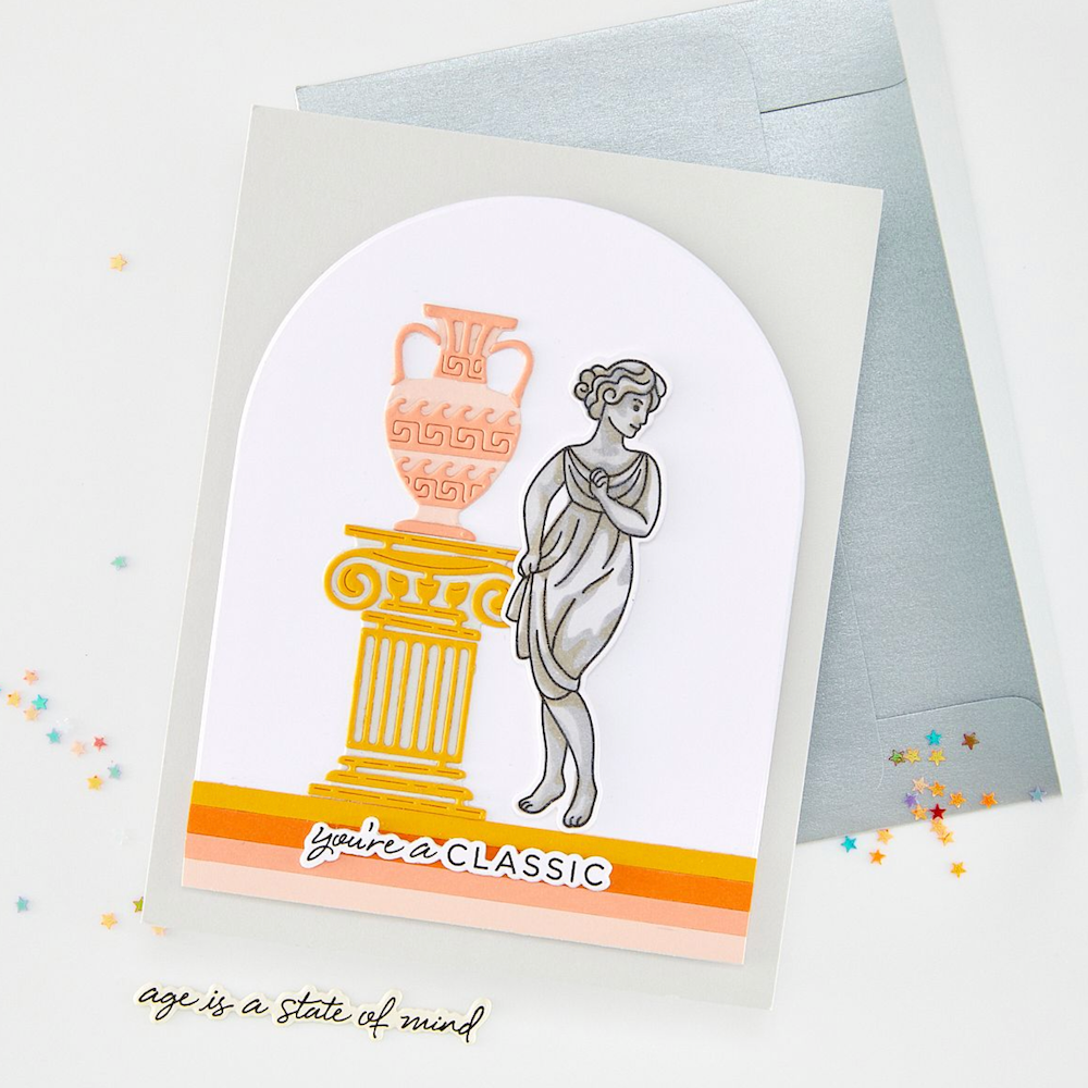 Hero Arts You're A Classic Layering Stencil Set sa323 statue