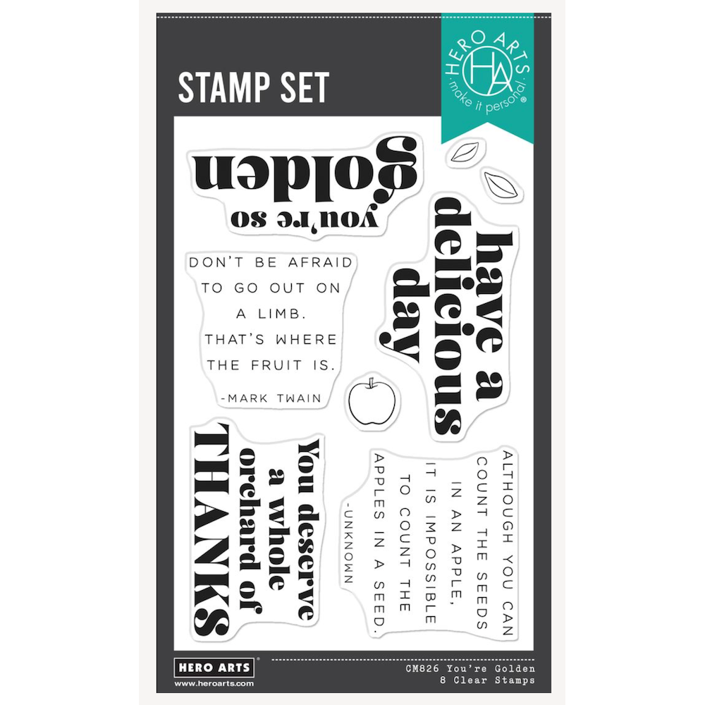 Hero Arts You're Golden Clear Stamp Set cm826