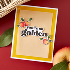 Hero Arts You're Golden Clear Stamp Set cm826 apple