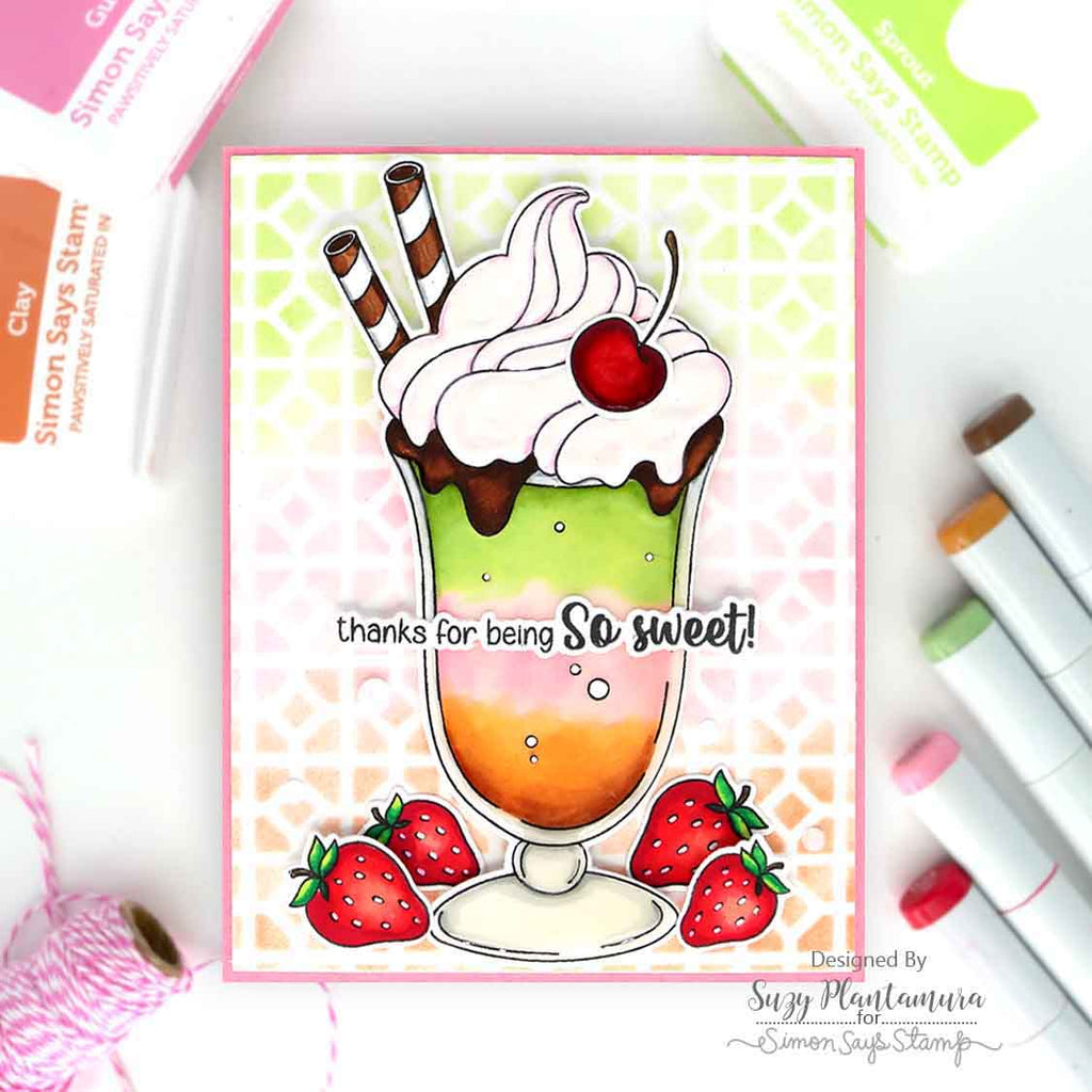 Simon Says Stamp Hey Sweetie Wafer Dies 1060sdc Be Bold Thanks Card | color-code:ALT04