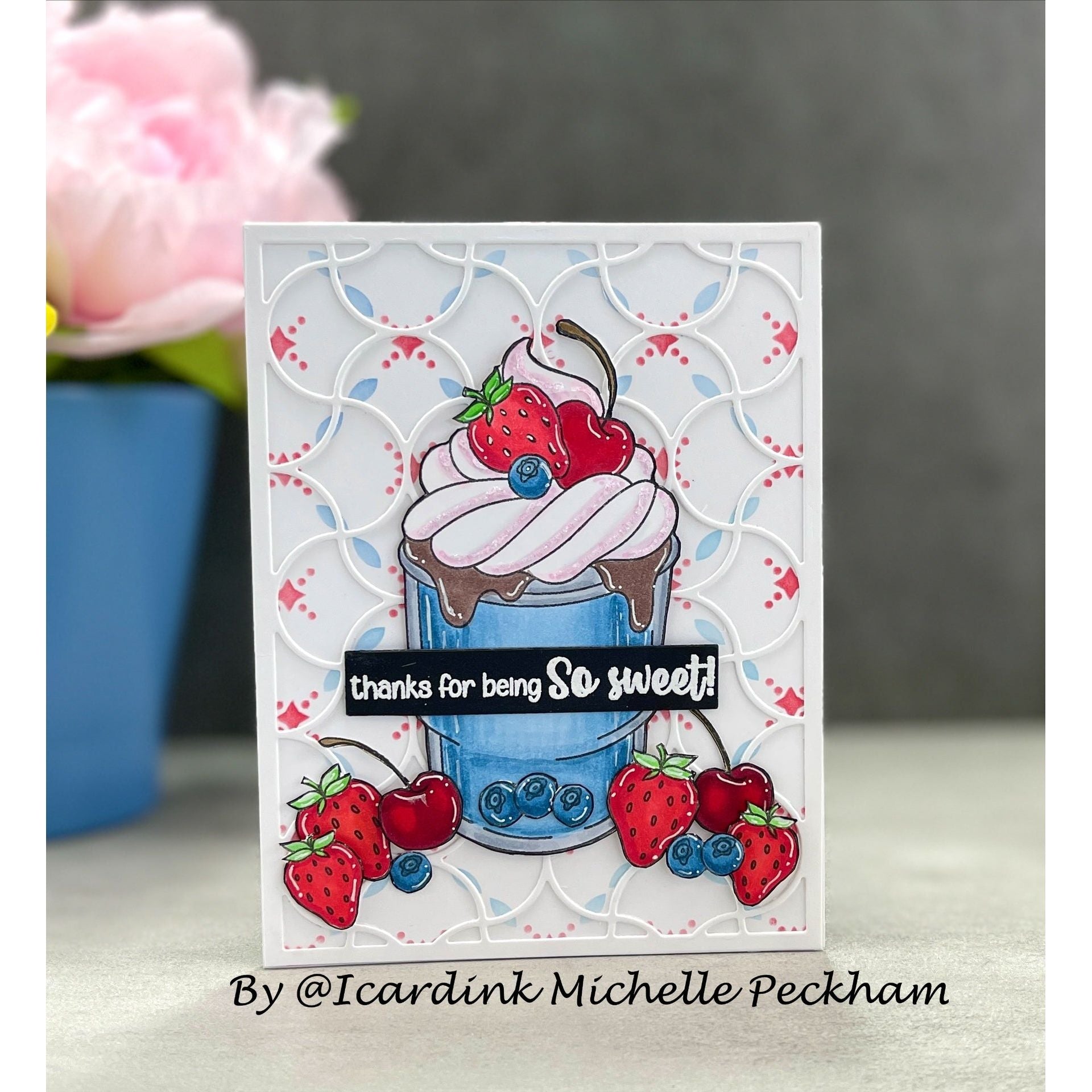 Simon Says Clear Stamps Hey Sweetie 2043ssc Be Bold Thanks Card