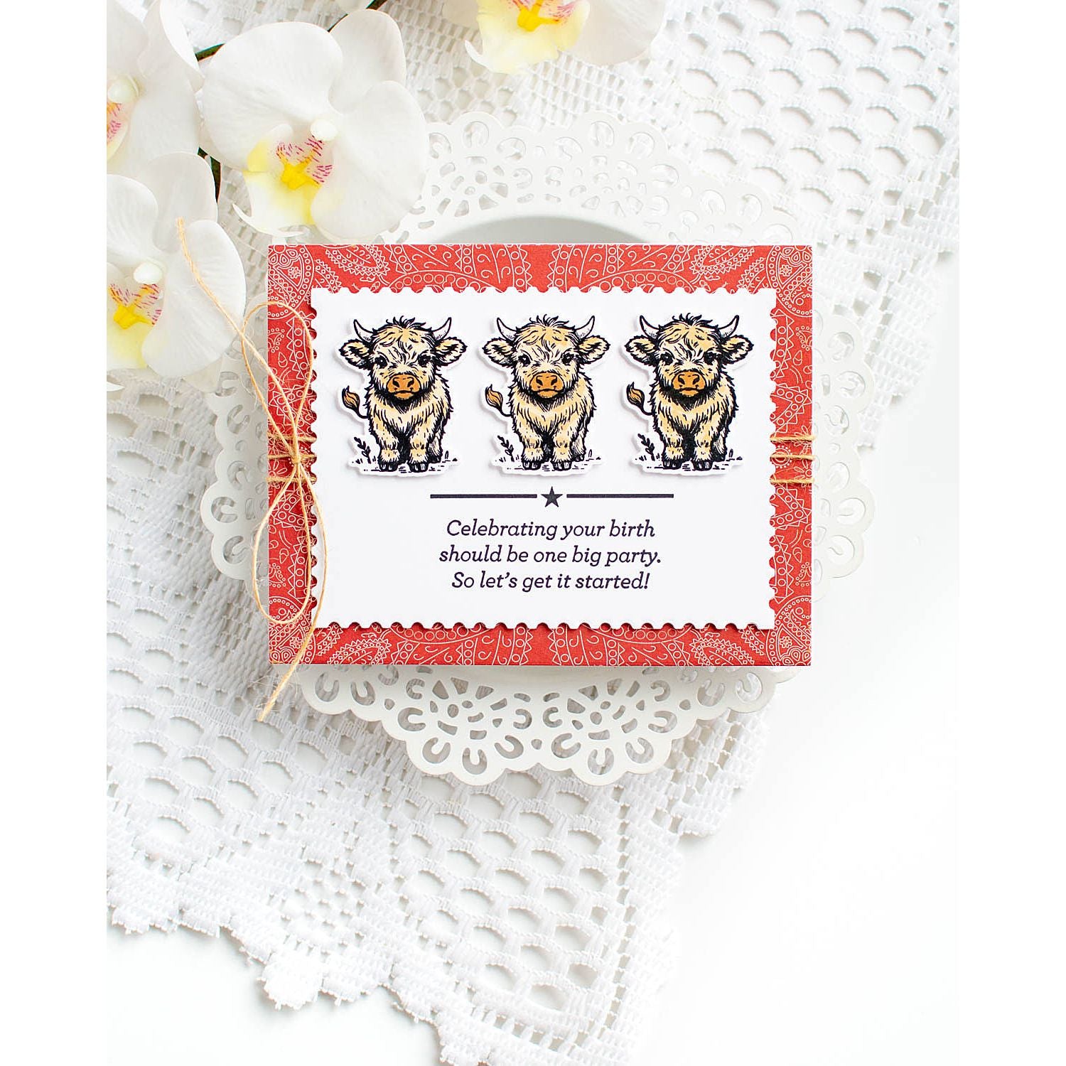 Simon Says Stamp Highland Cows Wafer Dies 1395sdc STAMPtember Birthday Card | color-code:ALT02