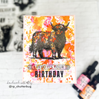 Simon Says Clear Stamps Highland Cows 2267ssc STAMPtember Birthday Card