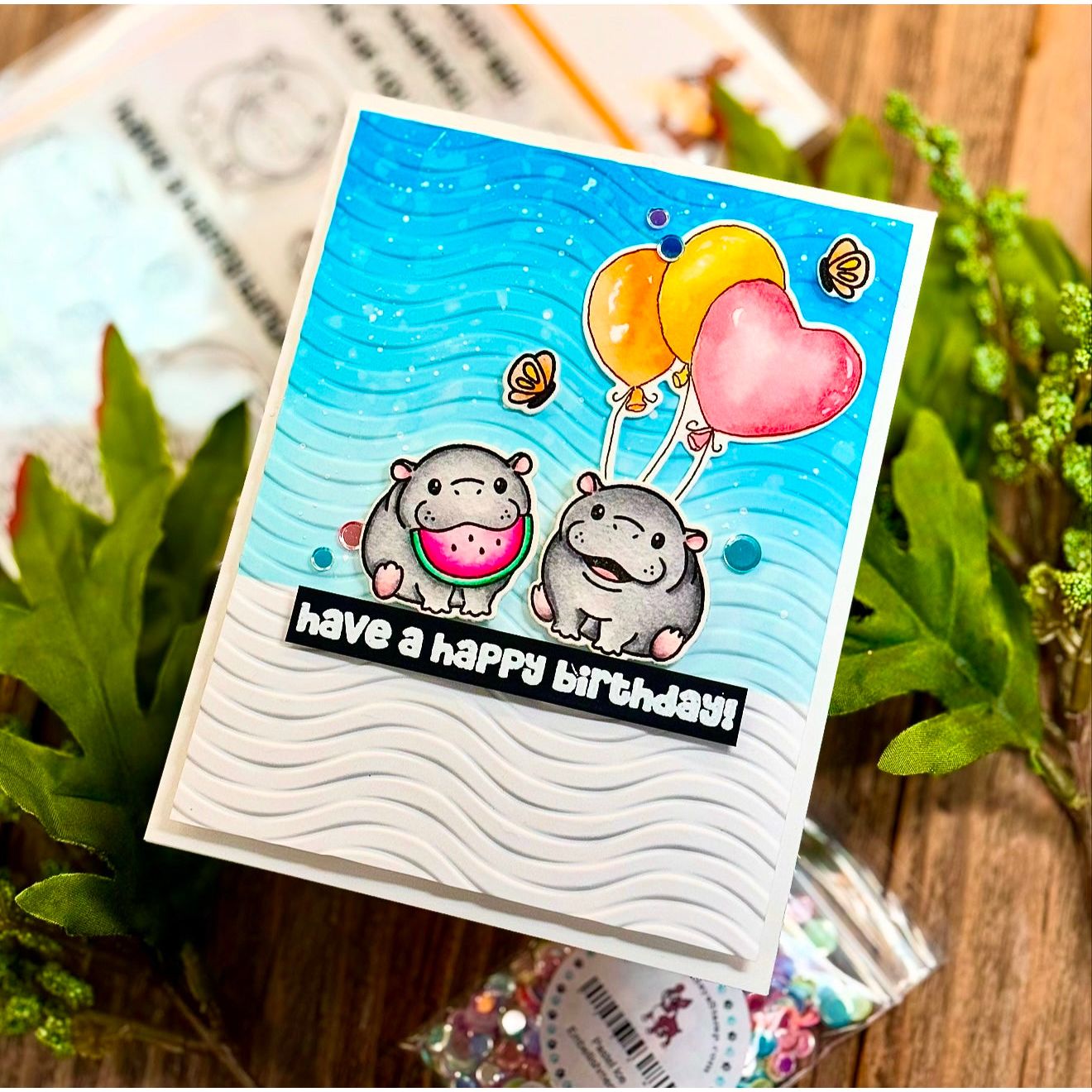 Simon Says Stamps and Dies Hip Hip Hooray set929hh Favorite Things Birthday Card