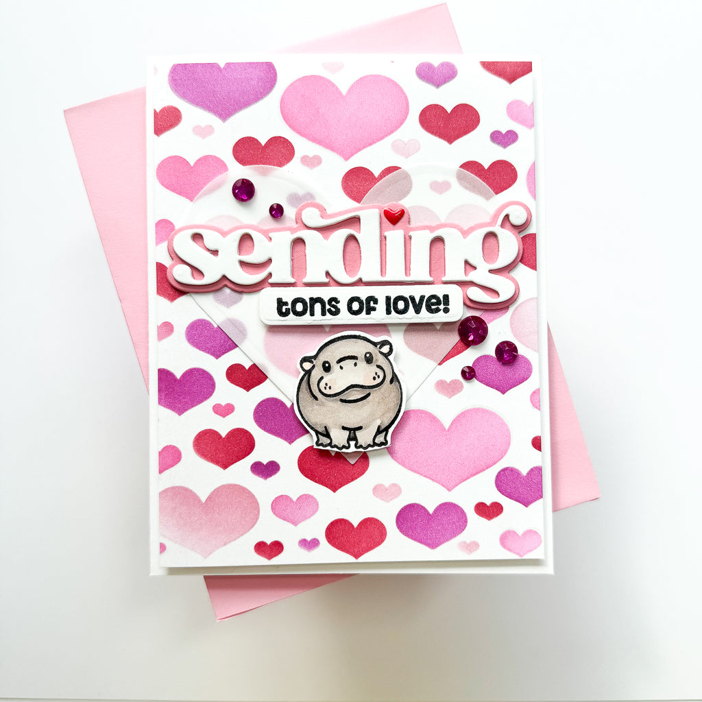 Simon Says Clear Stamps Hip Hip Hooray 3181ssc Favorite Things Sending Love Card