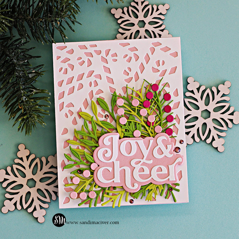 Simon Says Stamp Ho Ho Holiday Greens Wafer Dies s1062 Sugar and Spice Christmas Card | color-code:ALT01