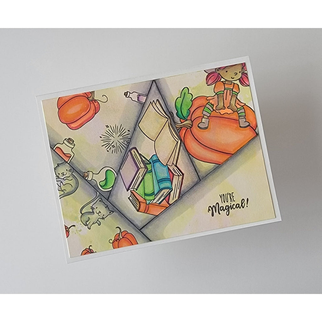 Simon Says Clear Stamps Hocus Pocus sss202722c Stamptember Halloween Card
