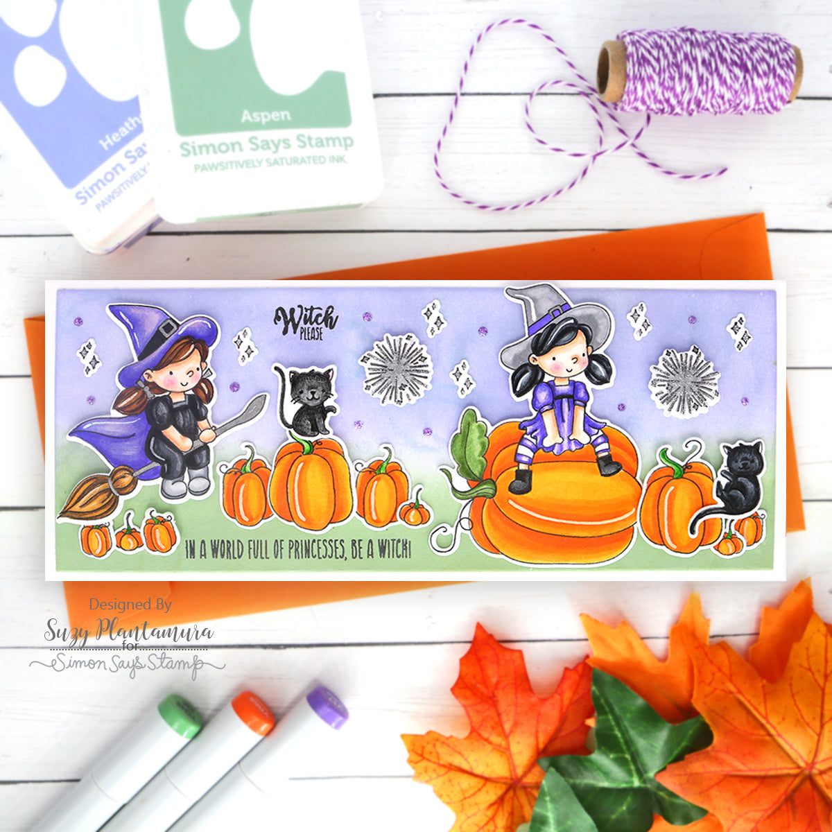 Simon Says Clear Stamps Hocus Pocus sss202722c Stamptember Halloween Card | color-code:ALT01
