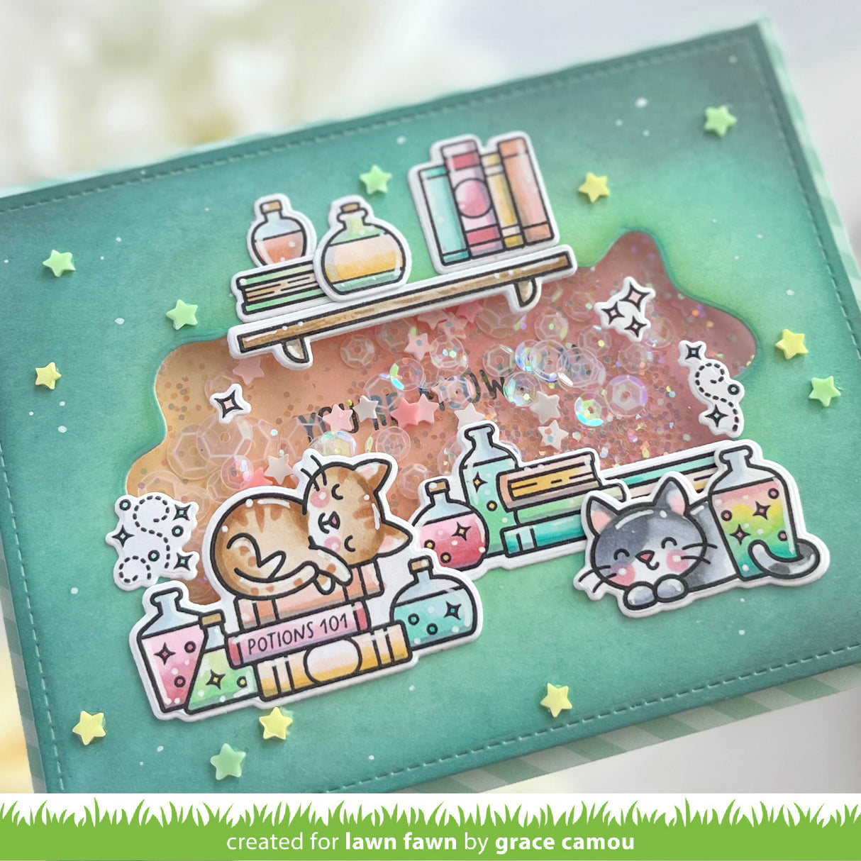 Lawn Fawn Hocus Purr-cus! Add-On Stamps and Dies
