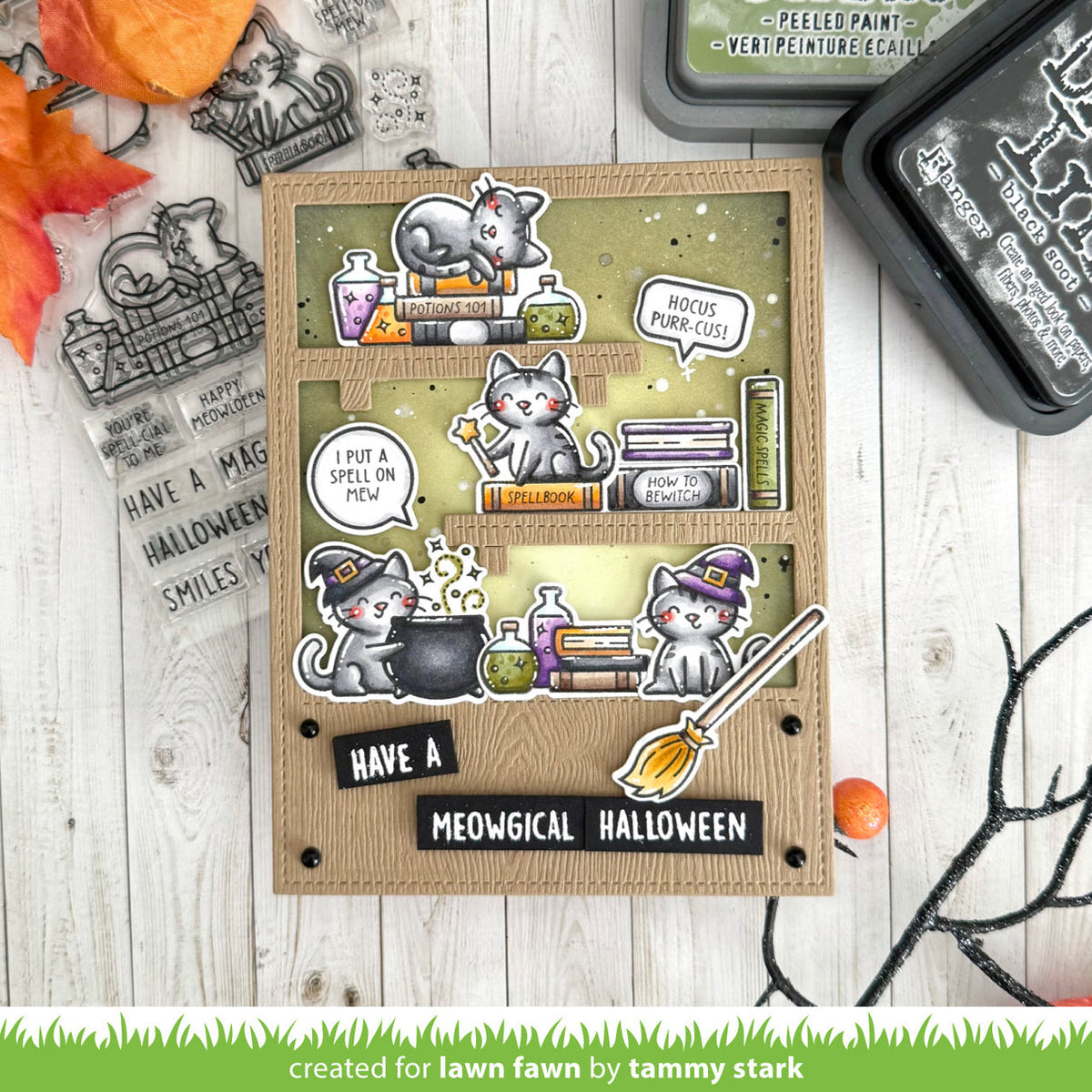 Lawn Fawn Hocus Purr-cus! Add-On Stamps and Dies