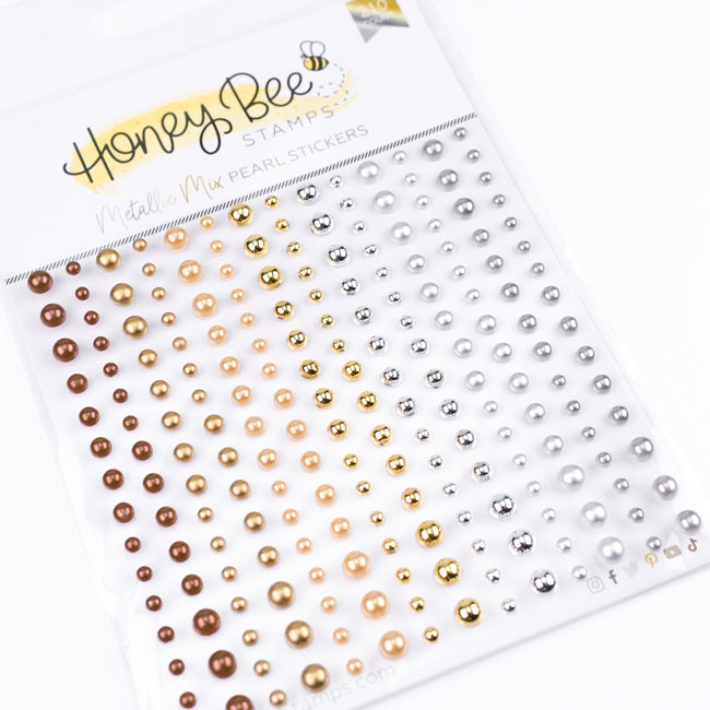 Honey Bee Metallic Mix Pearl Stickers hbgs-prl15 Detailed Product View