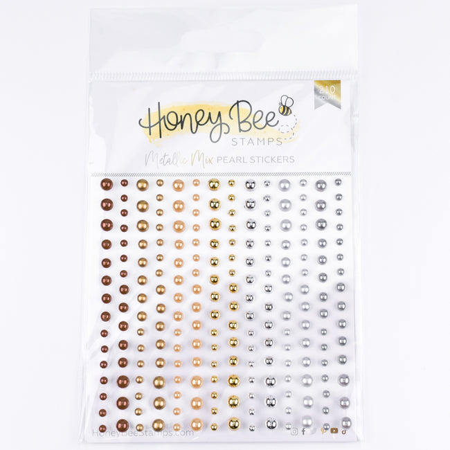 Honey Bee Metallic Mix Pearl Stickers hbgs-prl15