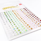 Honey Bee Holiday Wishes Gem Stickers hbgs-045 Detailed Angled Front Product View