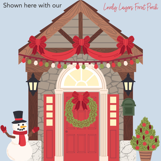 Honey Bee Lovely Layers Front Porch Holiday Add On Dies hbds-llfphl