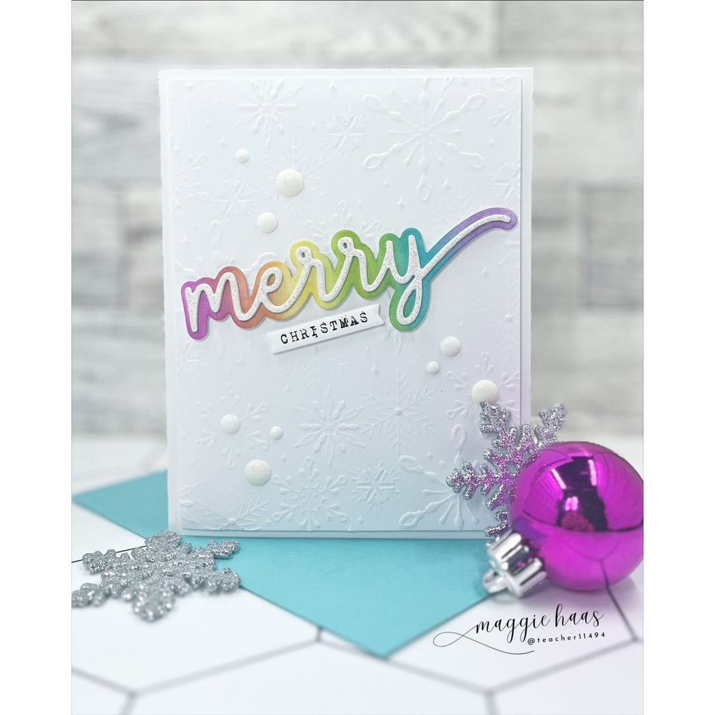 CZ Design Holiday Duo Wafer Dies czd264 Sugar and Spice Merry Card