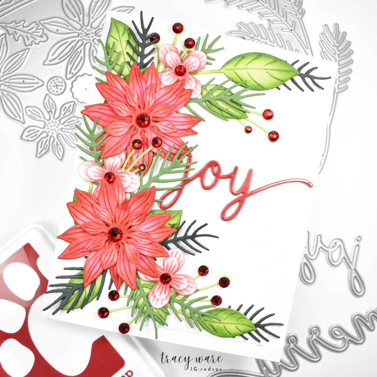 CZ Design Holiday Duo Wafer Dies czd264 Sugar and Spice Joy Card | color-code:ALT14