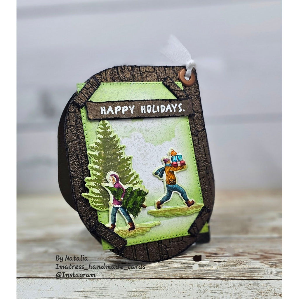 Tim Holtz Cling Rubber Stamps Holiday Sketchbook cms456