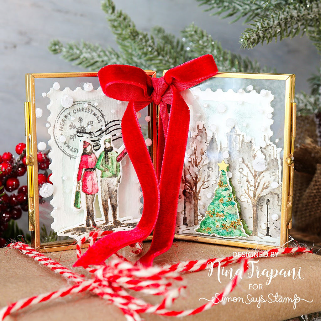 Tim Holtz Cling Rubber Stamps Holiday Sketchbook cms456