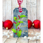 CZ Designs Holiday Typewriter Trio Wafer Dies czd215 Stamptember Christmas Tag