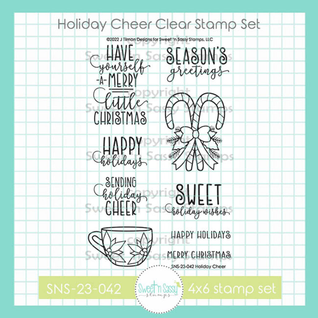 Sweet 'N Sassy Holiday Cheer Clear Stamps sns-23-042