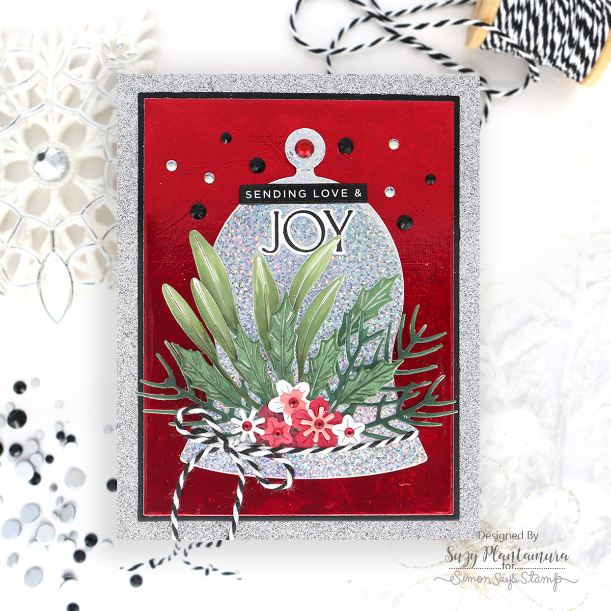 Simon Says Stamp Holiday Greenery Wafer Dies s947 Sweet Wishes Christmas Card | color-code:ALT03
