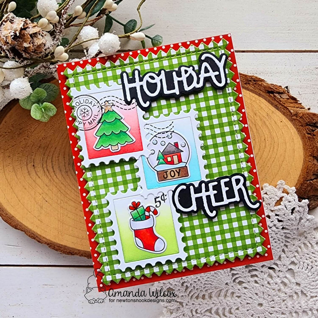Newton's Nook Designs Holiday Postage Sampler Clear Stamps nn2410s03