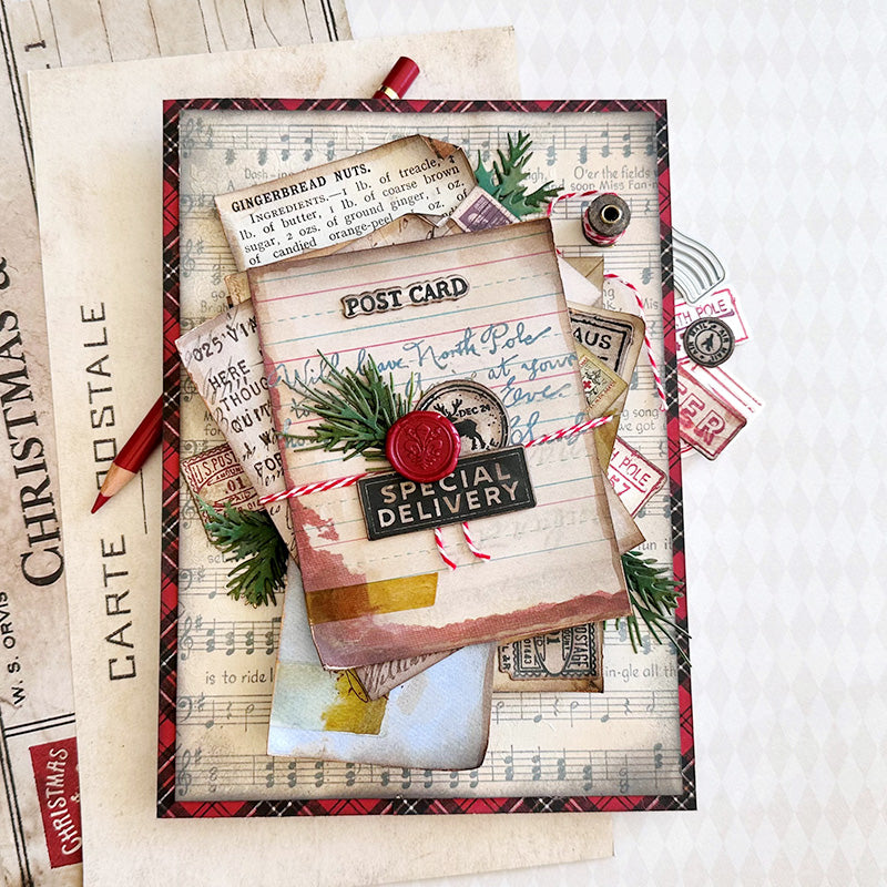 Simon Says Stamp Holiday Postmarks Wafer Dies 323sss Christmas Card