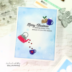 Simon Says Stamp Holiday Tea Time Wafer Die s979 Festive Fun Christmas Card