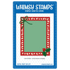 Whimsy Stamps Holly Frame Dies wsd317a