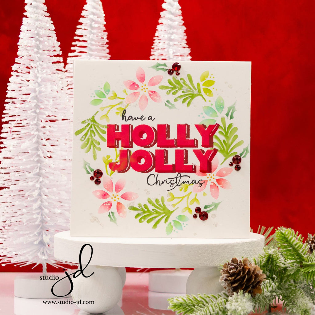 Simon Says Clear Stamps Holly Jolly 3295msc And Everything Nice Christmas Card | color-code:ALT02
