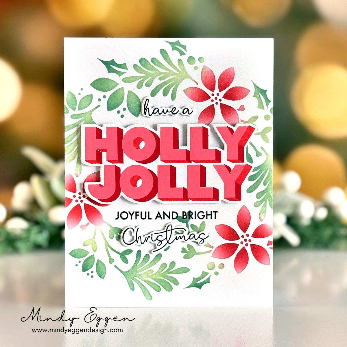 Simon Says Clear Stamps Holly Jolly 3295msc And Everything Nice Christmas Card | color-code:ALT04