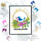 Simon Says Stamp Embossing Folder Holly Wreath sf417 Festive Fun Christmas Card | color-code:ALT04