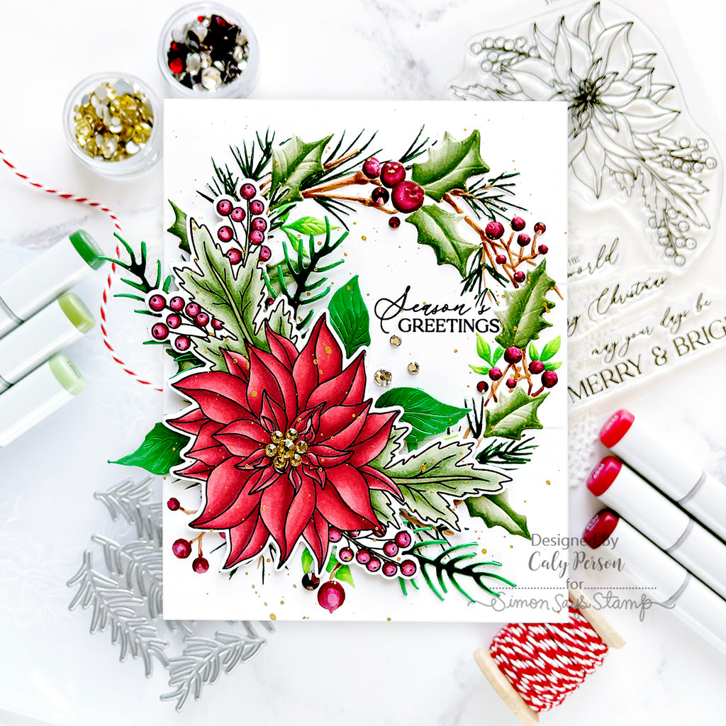 Simon Says Stamp Festive Fun Collection I Want It All Embossing Folders set894rf