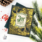 Simon Says Stamp Embossing Folder Holly And Pine sf340 All The Joy Christmas Card