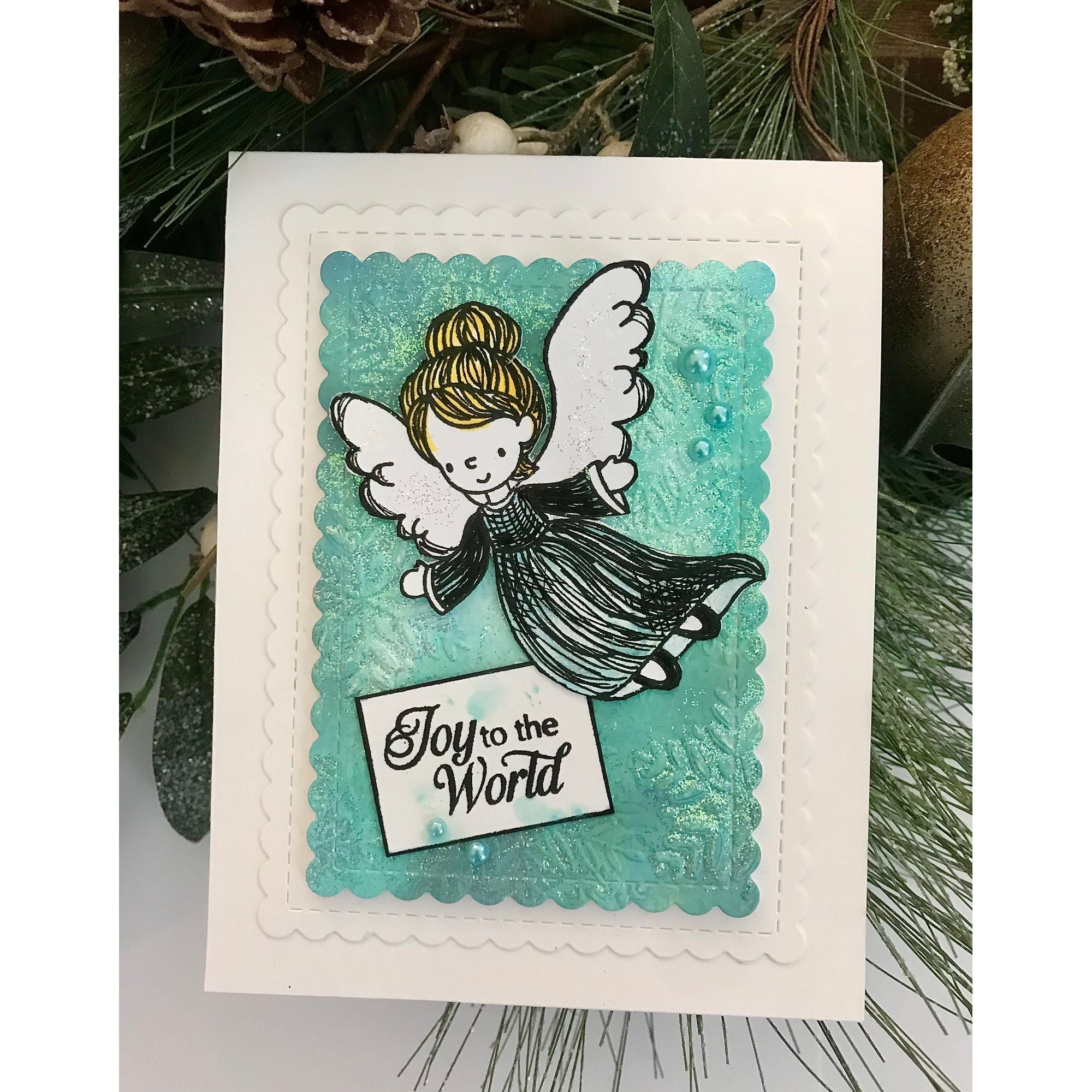 Simon Says Stamps and Dies Holy Night set1090hn And Everything Nice Christmas Card
