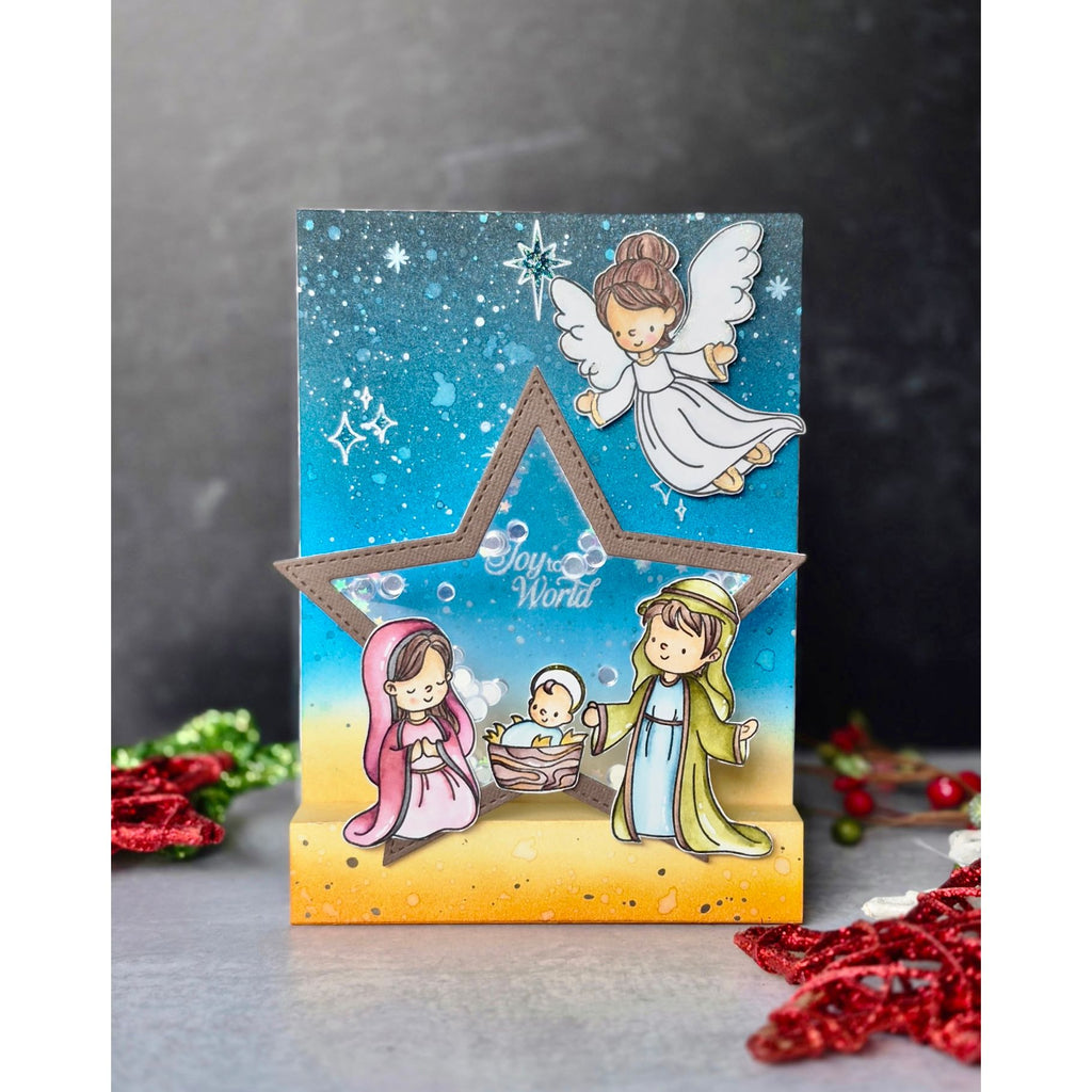 Simon Says Clear Stamps Holy Night 2341ssc And Everything Nice Christmas Card
